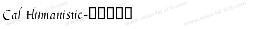 Cal Humanistic字体转换